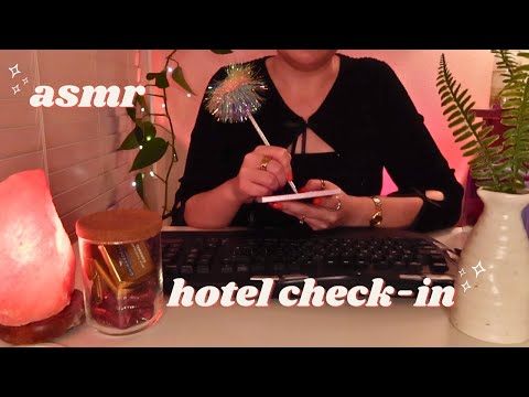 ASMR Hotel Check-In 👩🏻‍💼🌿 Soft-Spoken 🌿📝 Writing, Typing, Personal Attention, Phone Calls