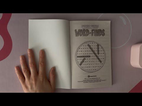 ASMR Flipping Through Word-Finds (No Talking)