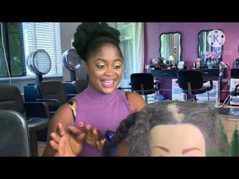 Asmr ✨Salon hair play, loosening your braids with bubblegum chewing sound