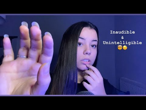 ASMR | Inaudible & Unintelligible Whispering | Unpredictable Hypnotizing Hand Movements