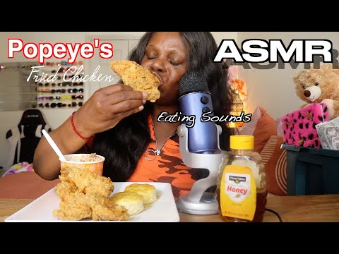Trying Popeyes Chicken After 14YRS With Red Beans And Rice ASMR Eating Sounds