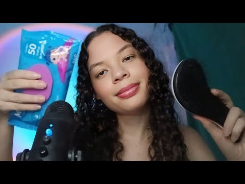 ASMR ⭐️ preparando você para dormir bem (atenção pessoal e sussurros)😴)😴