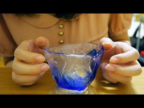 [ASMR] グラスを触る音、タッピング Glass Sounds [囁き声-Whisper]