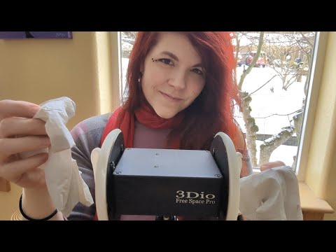 ASMR - Close Ear Glove and Metal Triggers - Binaural, Panning Soft-Spoken