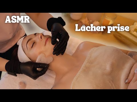 ♡ ASMR  - Soin du Visage pour TOUT Oublier (massage + Gua Sha) ♡