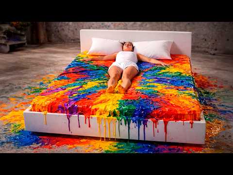 Which Color Bed Would You Choose 🎨🌈🛏️  The Ultimate Satisfying Oddly Asmr Experience