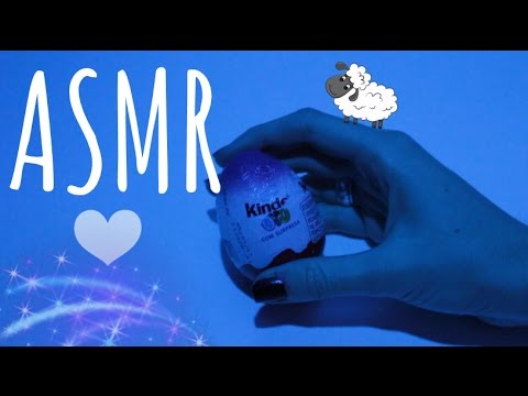 ASMR KIDS:  Abrindo Kinder Ovo (Vídeo para relaxar e dar sono) Sons de alumínio, tapping e papéis