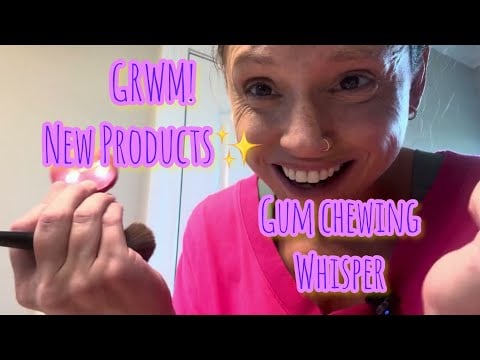 ASMR - Whispered GRWM - Trying and Showing NEW Make-Up Products!