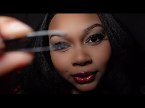 ASMR| Plucking Your Eyebrows (Tweezing, Gentle Eyebrow Shaping, Trim, Roleplay, Close Up Attention)