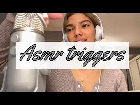 Ambers ASMR: intense triggers to help you sleep FAST!!! ( using blue yeti mic + SUPER  TINGLY!)