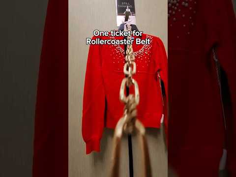 One ticket for ROLLERCOASTER BELT 🎢 #asmr #publicasmr #asmrtriggers