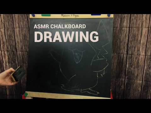 ASMR CHALKBOARD DRAWING