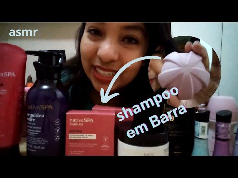 ASMR Comprinhas do Boticário e de farmácia (Voz suave + embalagens + tapping) caseiro