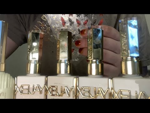 ASMR nail salon roleplay 💅using stickers & rhinestones - no talking 