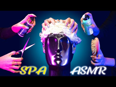 Asmr SPA - DUERME con este CORTE DE CABELLO Y TRATAMIENTO FACIAL  | ASMR español