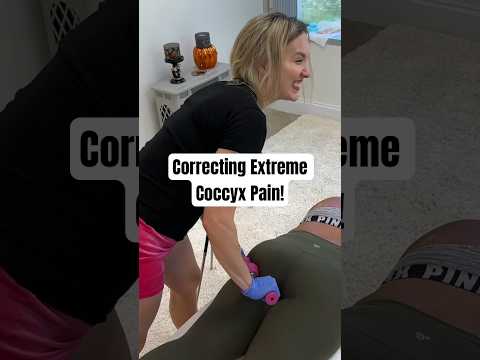 How to Correct Tailbone and Coccyx Pain Fast! #asmr #chiropractic #painrelief