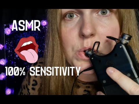 ASMR | INTENSE Cupped Tascam Mouth Sounds👅💦 (100% Sensitivity)
