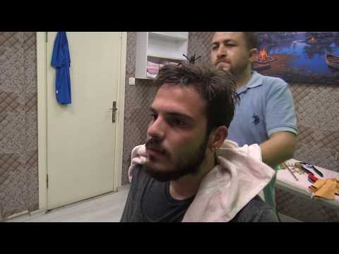 ASMR TURKISH BARBER = SHAMPOO ,THERAPY,MANUEL,SLEEP,HEAD,ENERGY MASSAGE = kafa ,uyku ,şampuan masajı