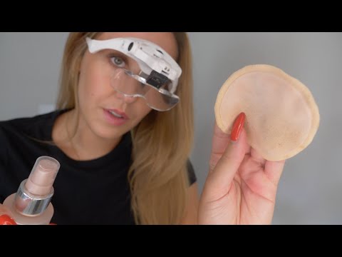 ASMR Face Inspection RP - Inaudible, checking your skin, laser treatment