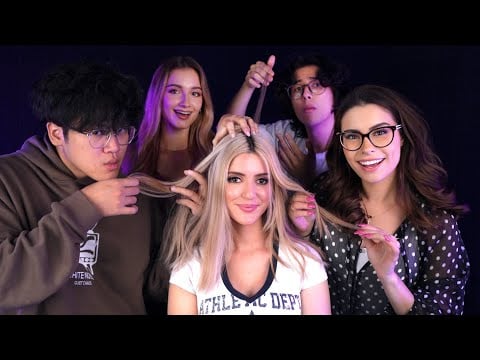 I forced my Favorite ASMRtists to Play With My Hair! Ultimate Personal Attention & Hair Play ASMR