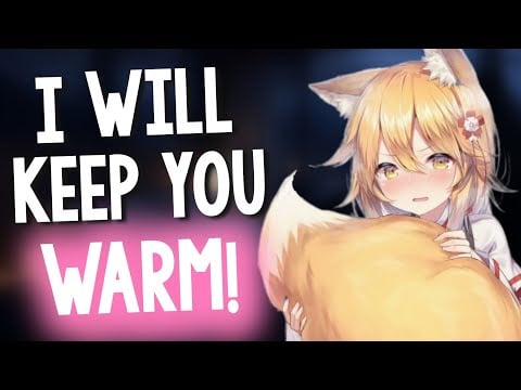 Clingy Kitsune GF Won't Let You Out Of Her Arms 💙 [Fluffy Cuddles | Soft Spoken | Heartbeat | ASMR] 
