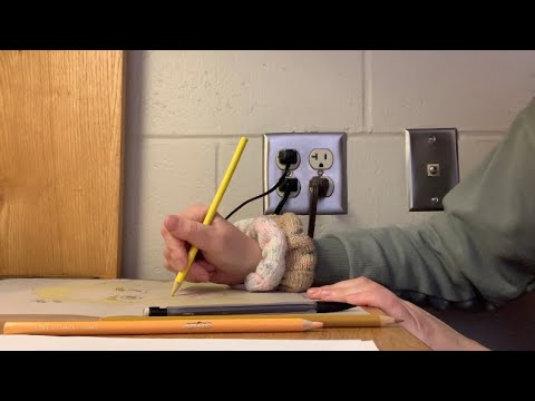 ASMR help me finish my homework 20 minutes before class lol