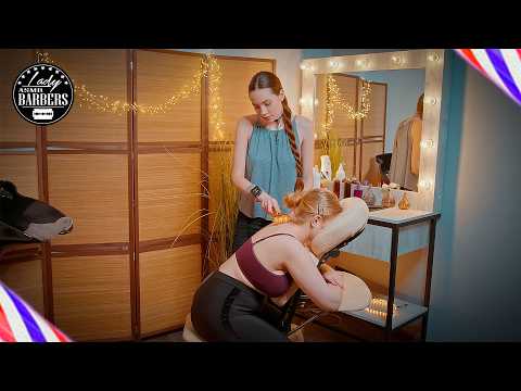 ASMR Shoulders Massage by Barber Lady Sandra