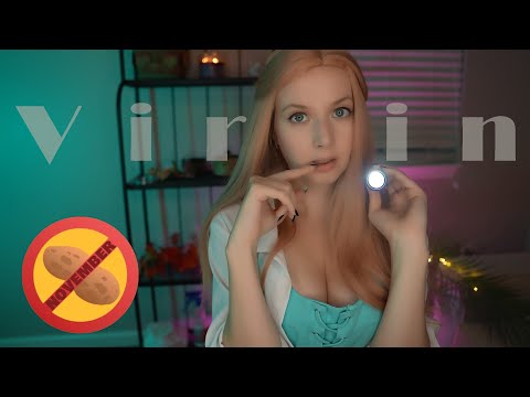 ASMR Inexperienced nurse will help you to go through November challenge 🚫🌰