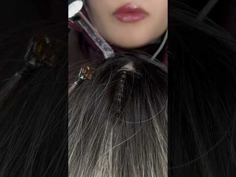 asmr wig on mic 🫂🌟 #asmr #satisfying #tingles #relax #visualtingle #shorts