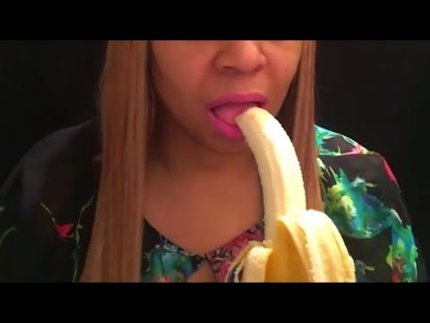 1K ASMR Tingles Eating a Banana