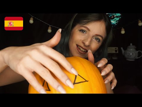 ASMR 💤 Los orígenes y tradiciones de Halloween 🎃 Golpeteando una calabaza 👻