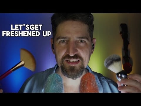 ASMR Let's Brush Your Face  🤩 Ear to Ear Personal Attention