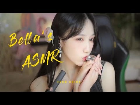 【贝拉小姐姐 ASMR】黑丝，手指舞，双倍快乐