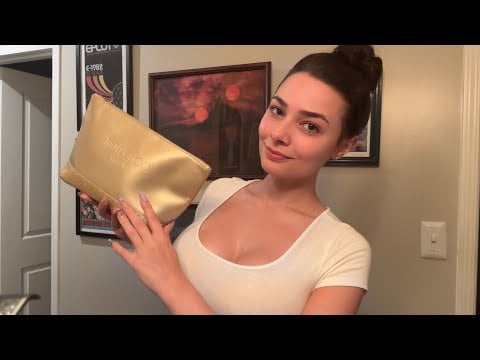 ASMR What’s In My Travel Toiletry Bags (Soft Spoken + Nail Tapping)