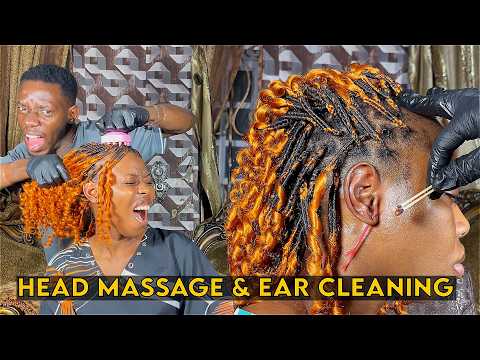 ASMR💫 Aggressive Head and EAR CLEANING MASSAGE / Deep Ear wax Removal Massage for Deep Sleep
