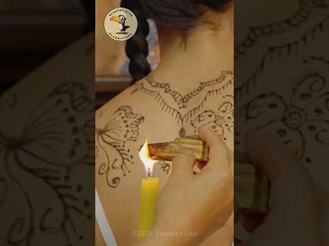 Nelly's ASMR relaxation massage & henna art with soft whispering sounds ☺️