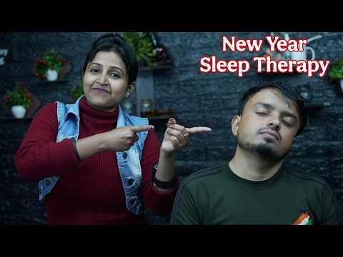 heavenly bliss-Lady Barber Chaitali's New Year Sleep Massage ASMR | Stress Vanishes- Gentle Pressure