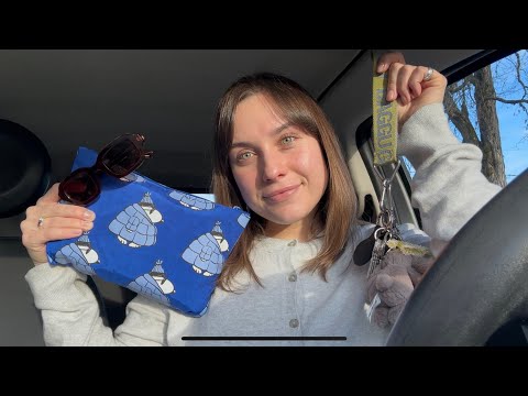 ASMR | What’s in my car! 🚙🤍