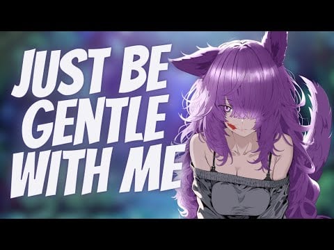 Tsundere injured wolf girl needs YOUR help (F4A) [ASMR] [Tail brushing] [Patching up]