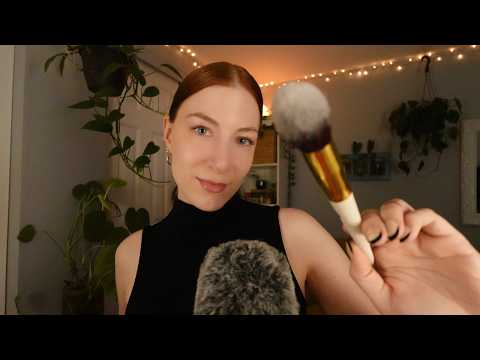 ASMR 🌧️ Face Brushing & Melty Mic Scratching For Sleep [Rain → Echo] ✨ Flashback Friday
