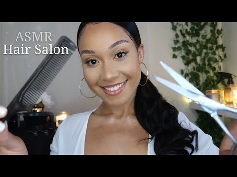 ASMR Sleepy Hair Beauty Salon RP ✂ W/ Visual Triggers & Creamy Layered Sounds