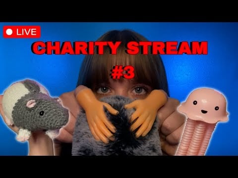 🔴LIVE - 30 Fast & Aggressive ASMR Triggers 💨😈 - Charity Stream #3