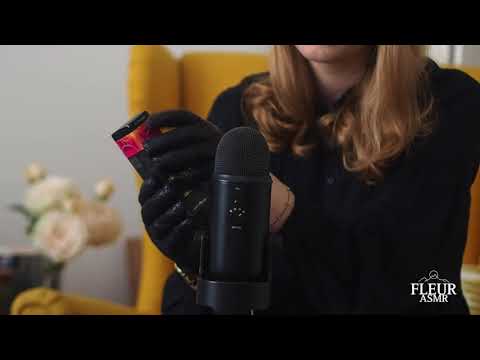 ASMR | tapping on paper box with leather gloves 🧤 | no talking