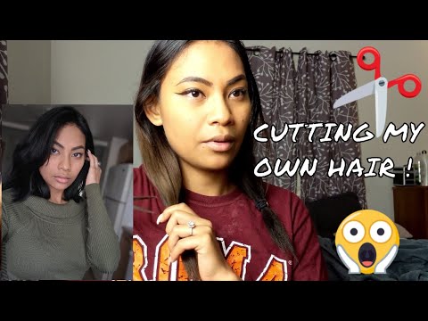 I CUT MY OWN HAIR ?! Spontaneous decision!