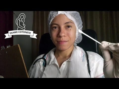 ASMR ROLEPLAY EXAME PRÉ NATAL • Coleta de Cotonete 