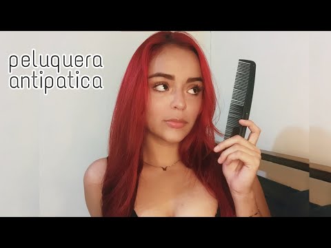 ASMR | Peluquera antipatica te corta el cabello ✂️