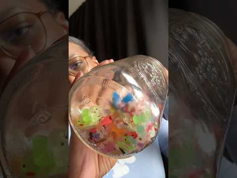 ASMR mason jar sounds with glass beads for sleep #asmr