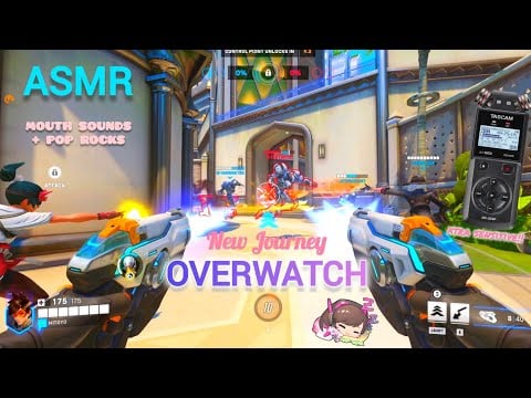 [ASMR Overwatch 2] Start of a New Journey ♡ w/tascam ~ extra sensitive!! (mouth sounds + pop rocks)