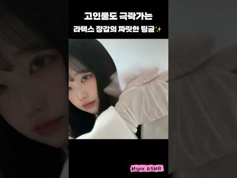 손 안 보이는 거 봤어?🫨 라텍스 장갑으로 말아주는 짜릿한 팅글 ASMR✨ #빠른탭핑 #손소리 #수면유도