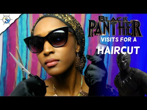 ASMR Roleplay (BLACK PANTHER) T'Challa visits BLACK PEARL for a HAIRCUT in Wakanda